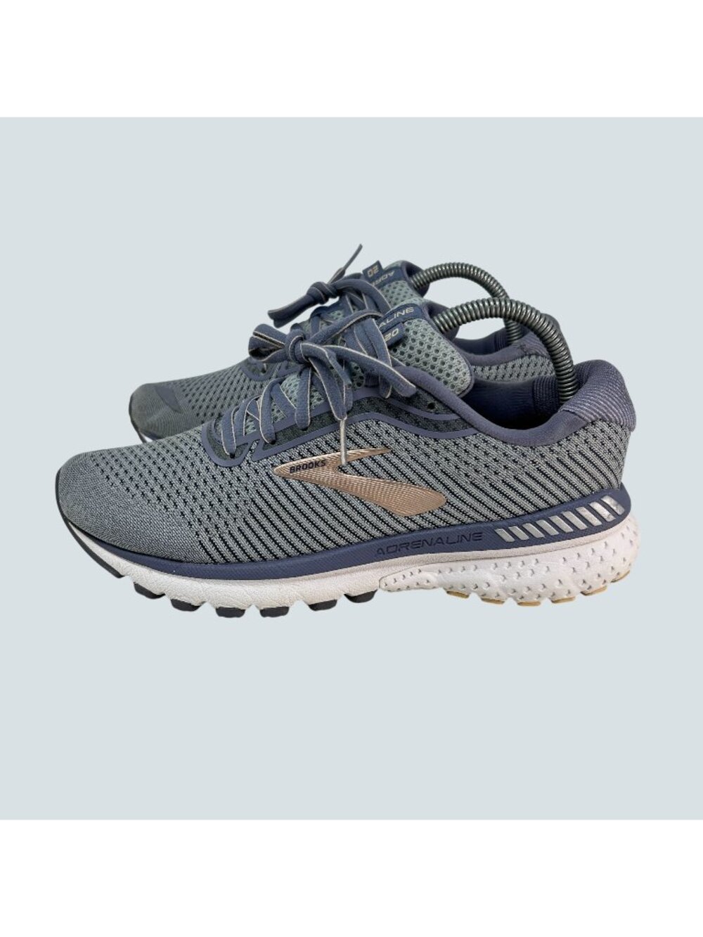 Brooks Adrenaline GTS 20 Women's Size 8.5 B Gray Blue Running Shoes Sneakers